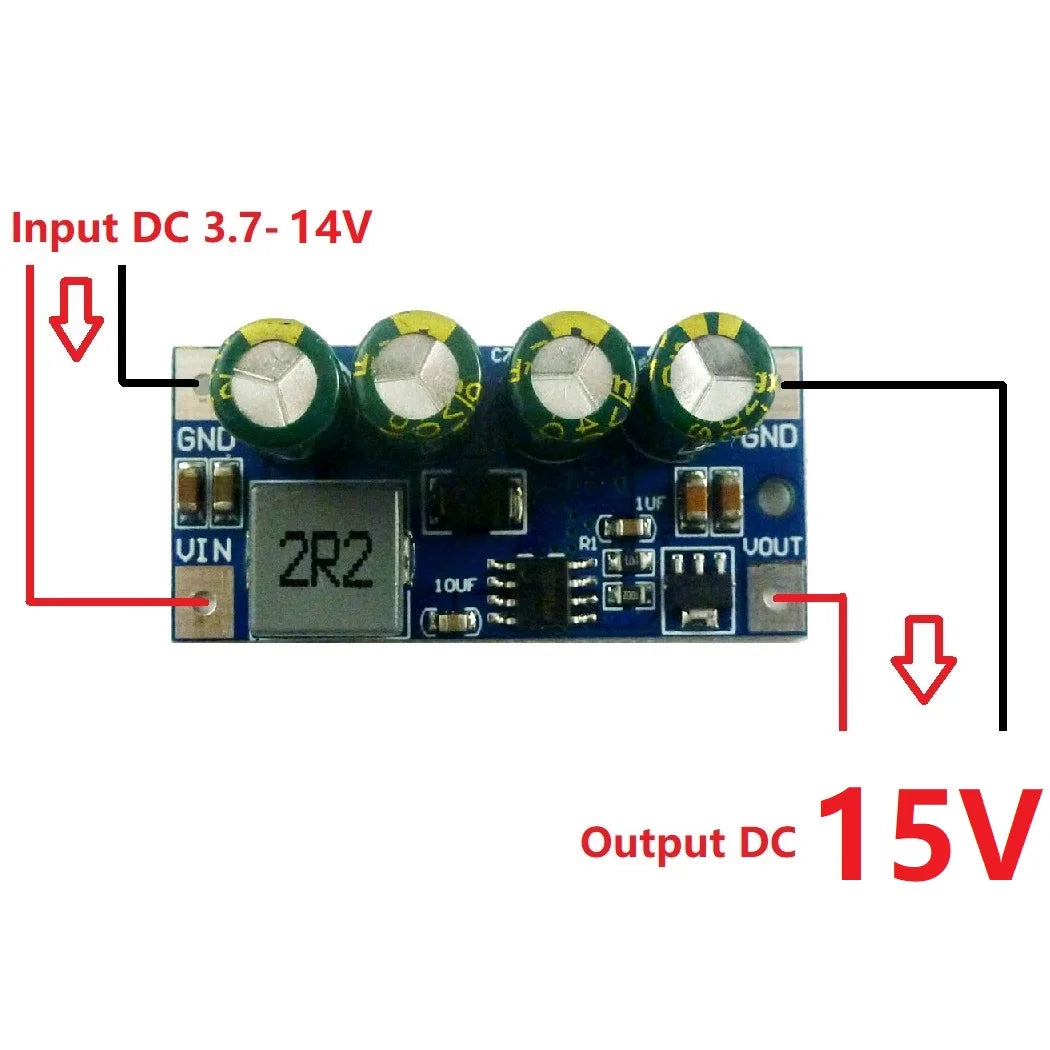 DD0424TA 5A high-power DC DC Converter Step-Up Module DC 3.7V 4.2V 7.5V 8V 9V 10V 14.8V to 5V 6V 9V 12V 15V 19.5V Voltage Boost Board