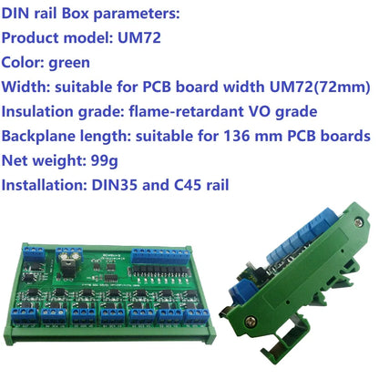 R4M8A08 5A DC 6-24V 8I8O Multifunction Modbus RTU MOSFET Module Support 03 06 16 Function Code RS485 Switch Control Board DIN35 Rail Box