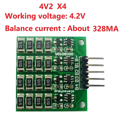DDCB04QA 1-4 cell 3.7V Li-ion Polymer 3.2V LiFePO4 lithium Battery packs Charge Balance BMS Charger protection board for 18650 14500