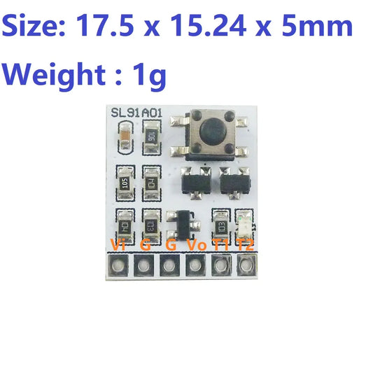 SL91A01 DC 2-18V 2A LED Controller Bistable self-locking switch Module Button touch electronic board