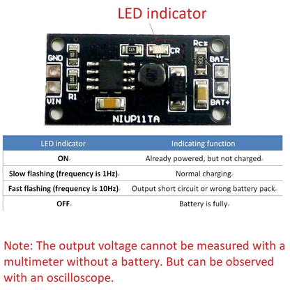 NIUP11TA 1-8s 1.2V-9.6V NiMH NiCd Rechargeable Battery Charger Charging Module Board Input DC 5V