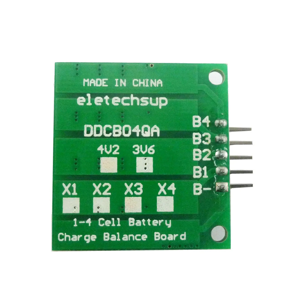 DDCB04QA 1-4 cell 3.7V Li-ion Polymer 3.2V LiFePO4 lithium Battery packs Charge Balance BMS Charger protection board for 18650 14500