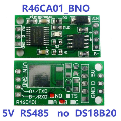 R46CA01 DS18B20 RS485 RS232 TTL Com UART Temperature Acquisition Sensor Modbus RTU for Arduiuo PC PLC MCU