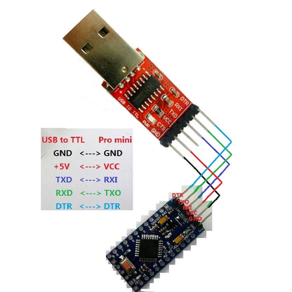 CTS DTR USB Adapter Pro Mini Download cable USB to RS232 TTL Serial ports CH340 Replace FT232 CP2102 PL2303 UART for Arduiuo