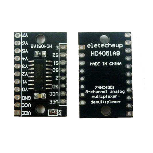 HC4051A8  8ch Analog Logic acquisition Multiplexer Demultiplexer Selection switch Module 74HC4051 Board for Arduiuo Breadb
