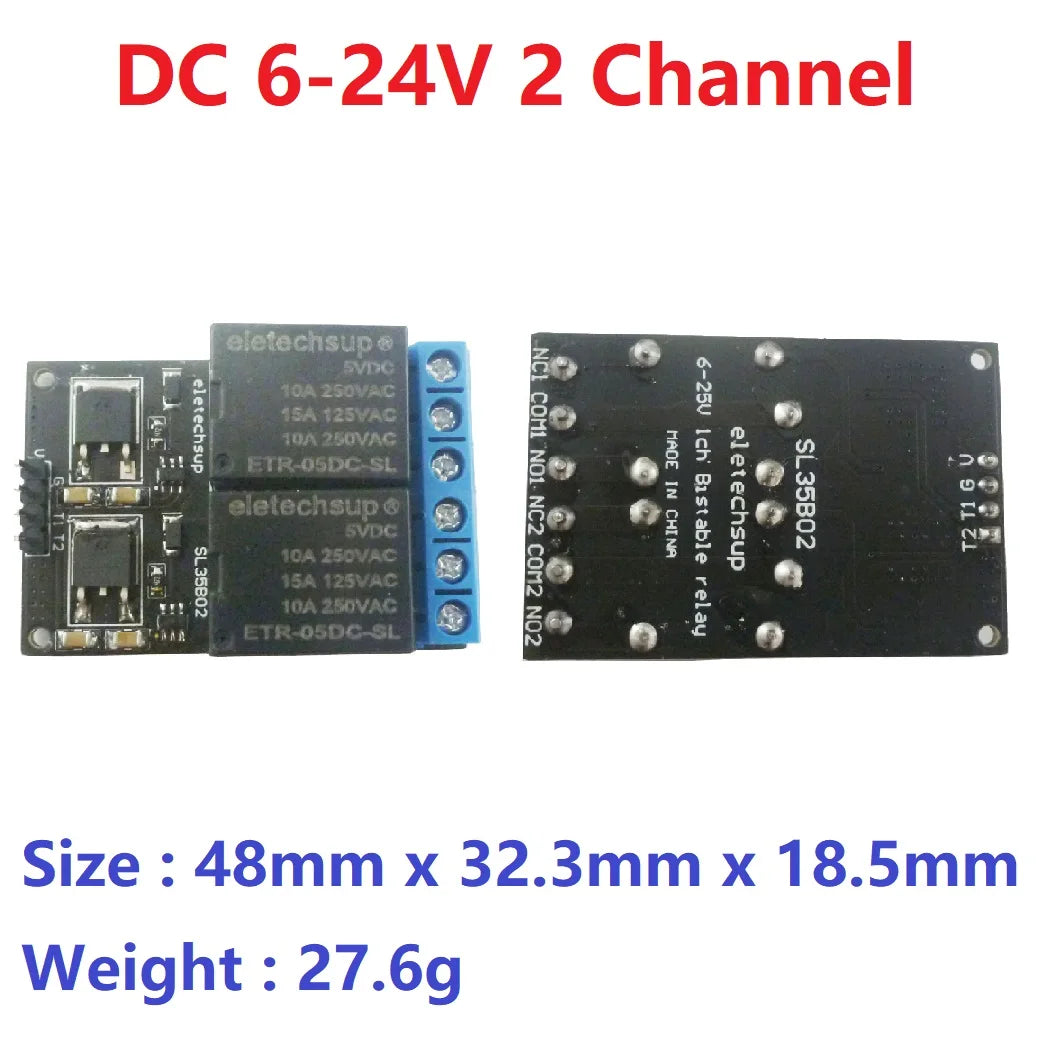 SL35B01 SL35B02 SL25A04 5V-24 1-4CH Flip-Flop Relay Module Bistable Self-locking Trigger Time Switch Turn on/off PLC Board