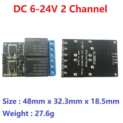 SL35B01 SL35B02 SL25A04 5V-24 1-4CH Flip-Flop Relay Module Bistable Self-locking Trigger Time Switch Turn on/off PLC Board