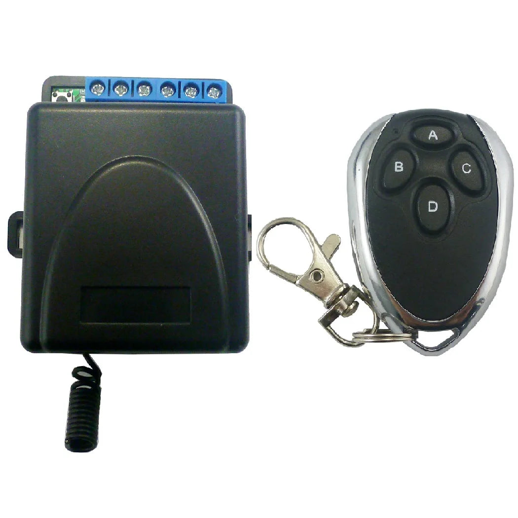 RC43A04 RF32B02 DC 12V 2CH RKE Secure Remote Keyless Entry System Remote Controller Rolling Code Keyfob Kit for Motor Forward and reverse