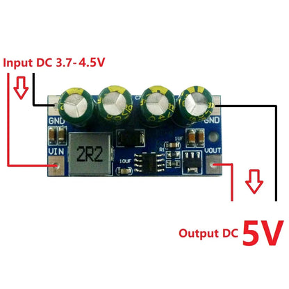 DD0424TA 5A high-power DC DC Converter Step-Up Module DC 3.7V 4.2V 7.5V 8V 9V 10V 14.8V to 5V 6V 9V 12V 15V 19.5V Voltage Boost Board