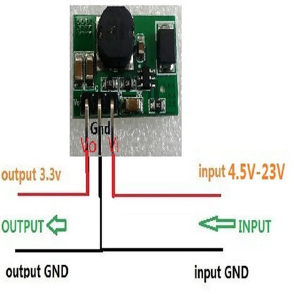 CE019 mini DC DC Converter 5V-23V to 3.3V Step Down Buck Regulator Module replace AMS1117 LDO