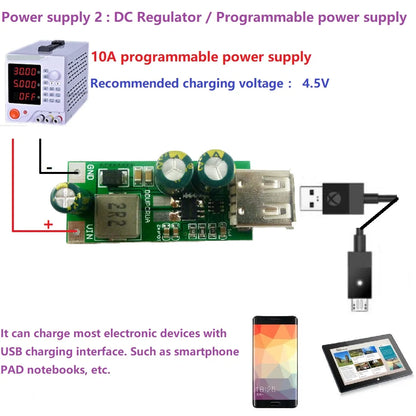 DDUPCRUA 20W QC3.0 2.0 FCP Fast Quick Charger 3.7V 3.8V 4.2V 4.5V to 5V 9V 12V USB DC-DC Boost Module Smart Phone PAD Charging