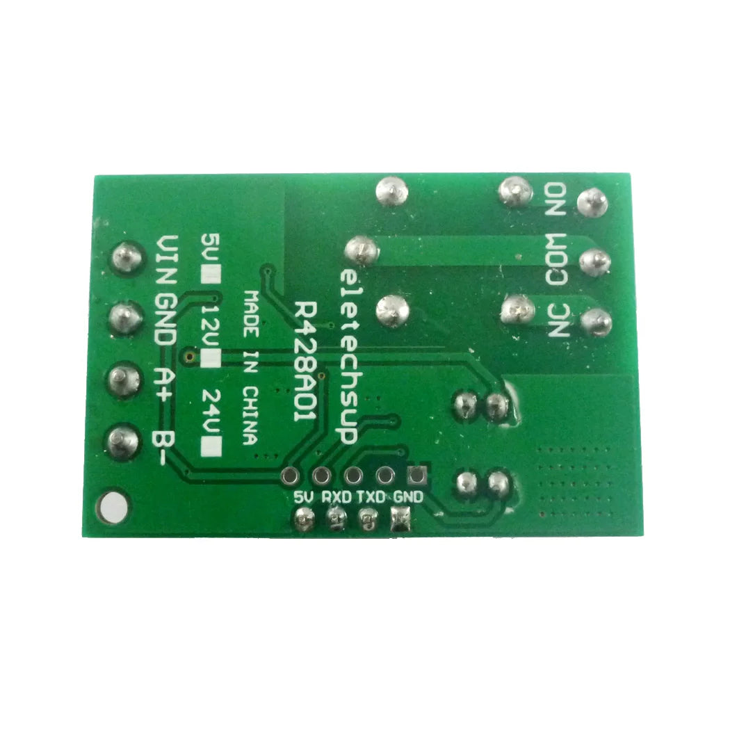 R428A01 2 in 1 RS485 & RS232(TTL) AT & Modbus RTU Relay Switch Board PC USB COM UART Serial port 1 Channel 12VDC Module