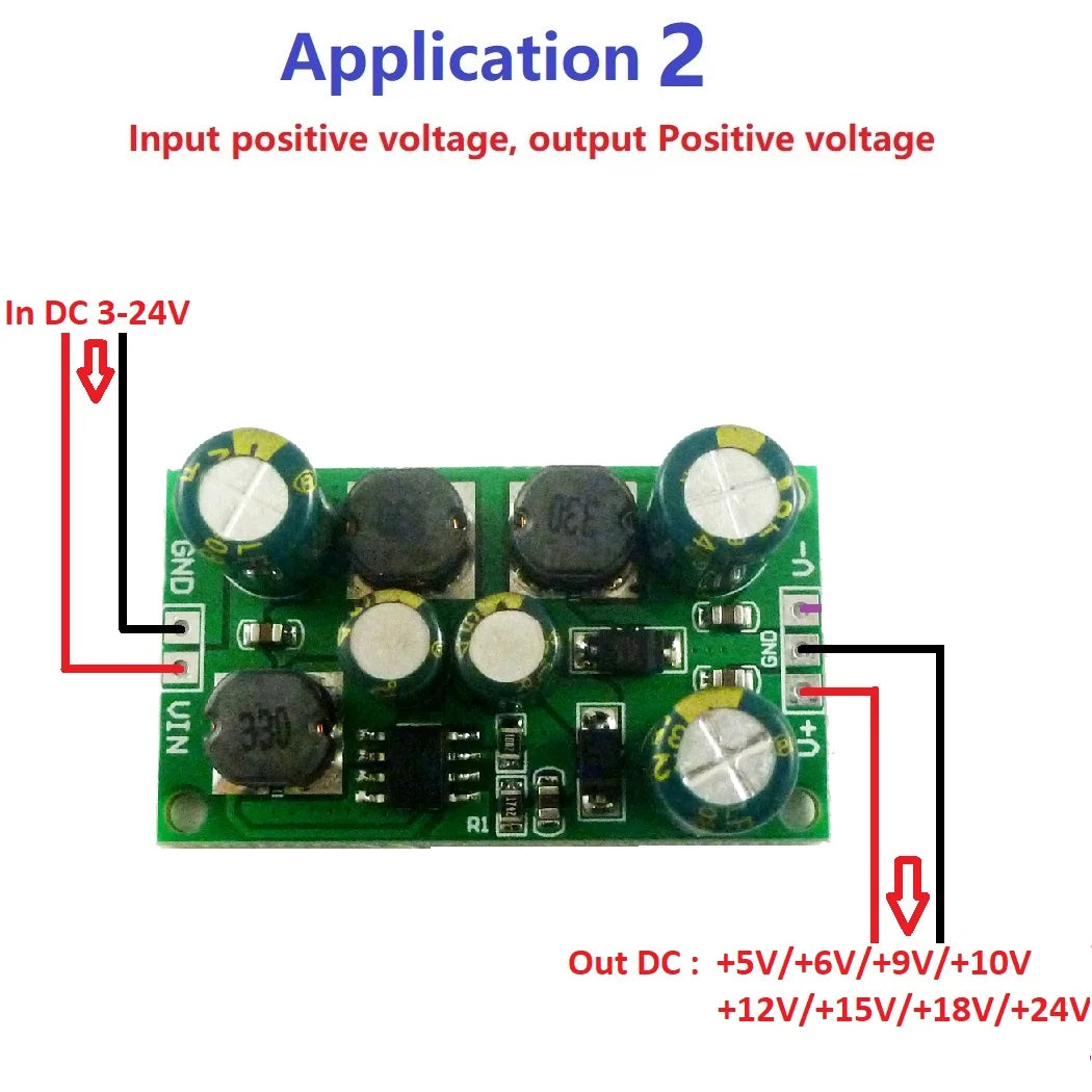 DD1912PA Multifunction DC-DC Converter Step-up Step-down Dual Voltage Regulator Module Input 3-24V Output +-5V 6V 9V 10V 12V 15V 18V 24V