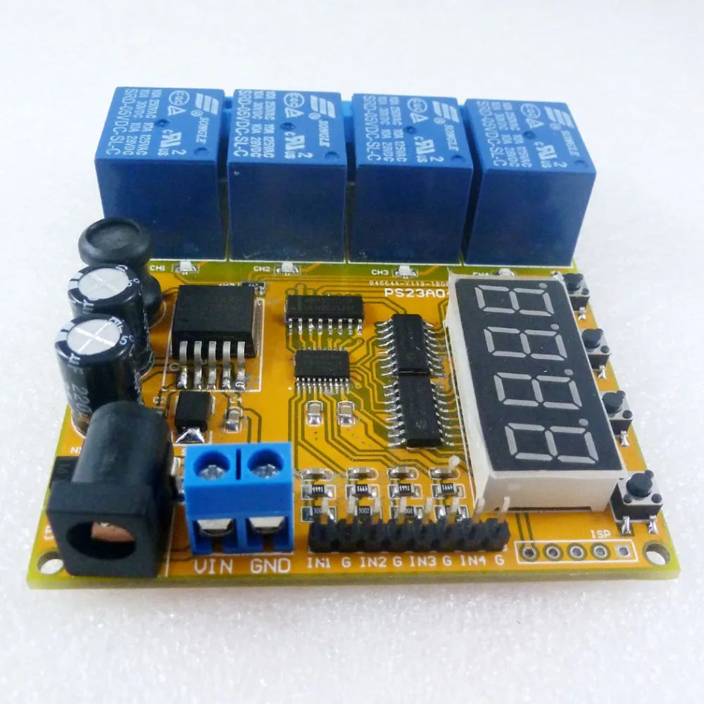 PS23A04 5V 12V 24V 4CH Multifunction Voltage Control Relay lithium Lead-acid Battery Charge and discharge protector