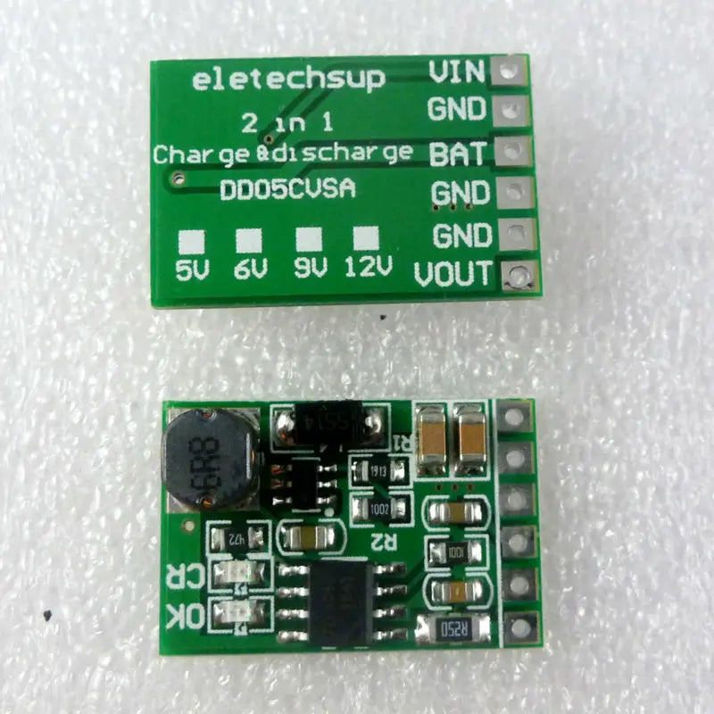 DD05CVSA 6W 5V 6V 9V 12V UPS mobile power Diy Board Charger & Step-up DC DC Converter Module for 18650 lithium battery