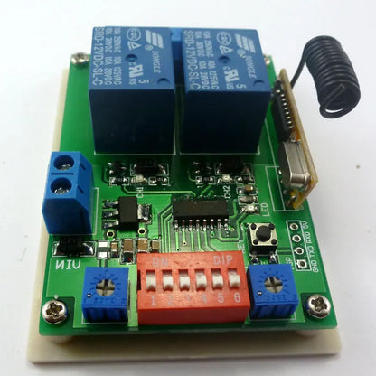 CE029C 315M DC12V 2 Channel Multifunction Wireless Controller Timer Delay Relay Learning code for EV1527 PT2262 ASK OOK Remote control