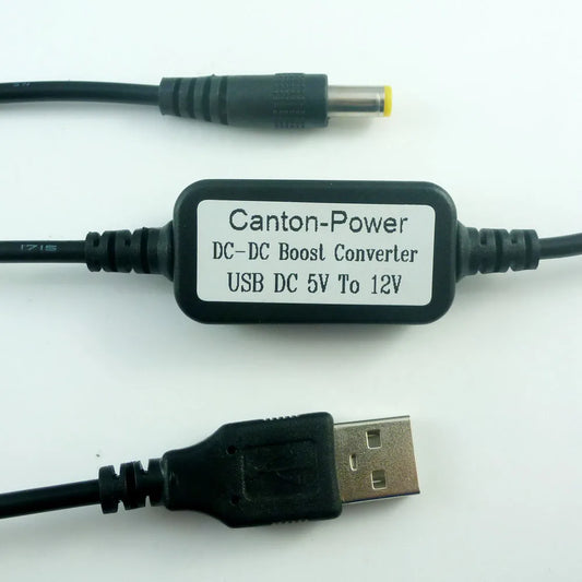 CE036 DC 5V TO 12V USB to DC 5.5*2.1mm Cable DC-DC Boost Conerter Step-up Voltage Power Supply Module for Wifi Router mobile power
