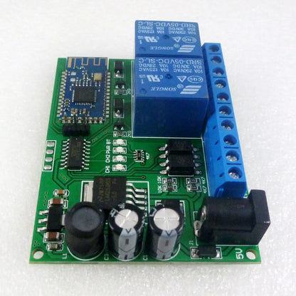 BT23A02 2CH Bluetooth-compatible Relay DC 5V 12V 24V 2.4G RF Wireless Remote control Switch for Apple IOS Android phone