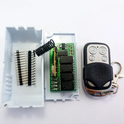 CE031 CJ003 Ultra-mini DC 5V 9V 12V 4CH RF Wireless Controller Relay Switch Kit for Arduiuo  MEGA2560  breadboard
