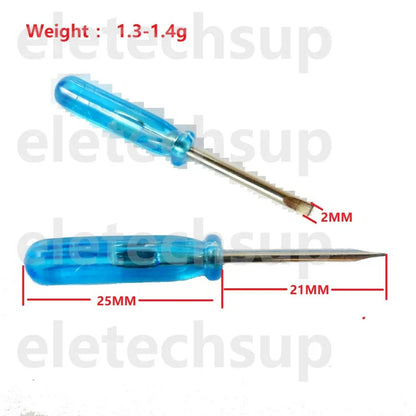mini 2.0mm Slotted Flat-blade screwdriver for Adjustable potentiometer 3296 3362 3386 3266 3006 EVM3ESX50B DD06AJSA TB398