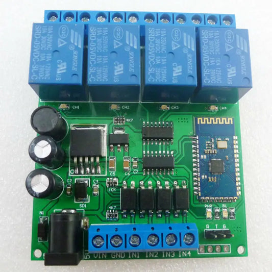 CE041 DC 5V 9V 12V 24V 4CH Bluetooth-compatible Relay Android app Wireless Remote Controller for Smart Home Motor LED Car Access