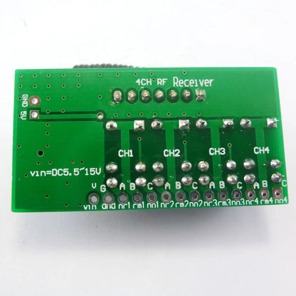 CE031 Super Mini DC 5V 9V 12V 433.92M 4CH RF Wireless remote control Relay Switch for PT2262 EV1527 Fixed Learning code