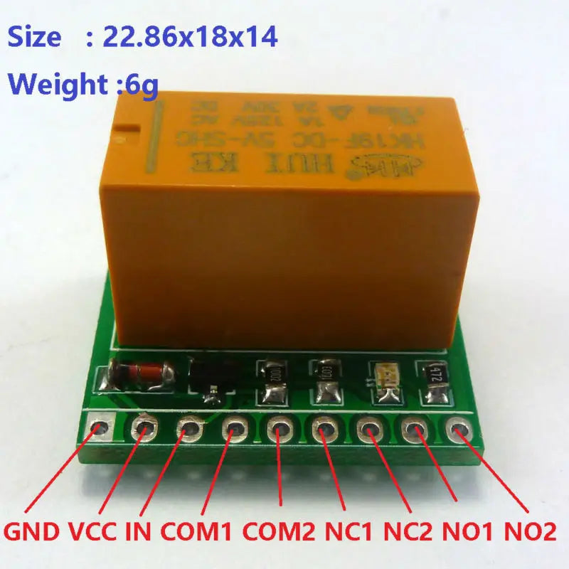 DR21A01 DR21B01 DR21C01 DR2101 DC 5V 12V DPDT Signal Relay Module Dual Channel selector switch Board for LED MCU Motor Toy car boat model aircraft