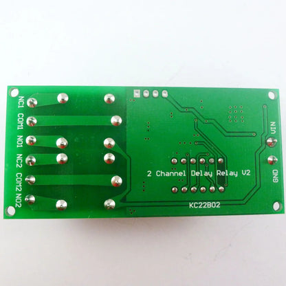 KC22B02 DC 5V 2 Channel 9 function Delay Timer Relay Module Controller Motor Reverse Cycle Loop Timers Interlock Latch Switch Board LED