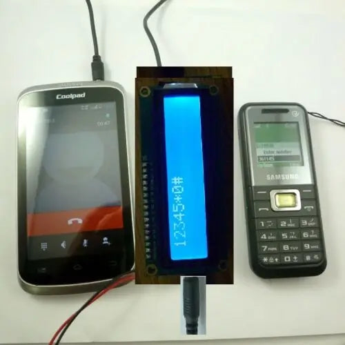 CE037 DTMF Dial Tones decoder with LCD Display MT8870 Audio Voice for Mobile phone key pad DTMF Encoder