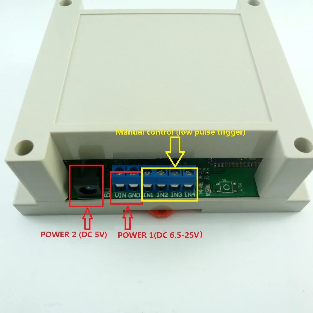 CE038 DC 5V 12V 24V 4CH Bluetooth-compatible Relay 2.4G RF Wireless Remote control Switch for Apple IOS Android Mobile