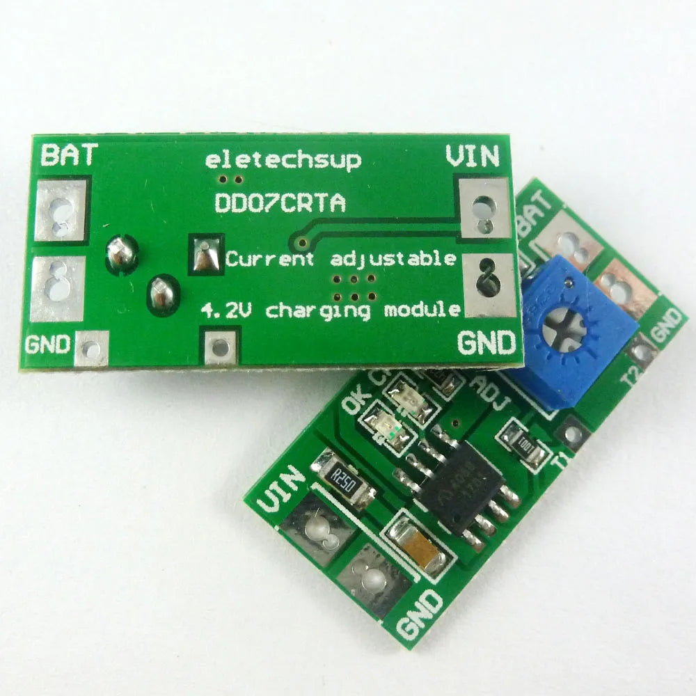 DD07CRTA 50-1000MA Adjustable 3.7V 4.2V Li-ion Rechargeable lithium Battery Charger Module replace TP4056