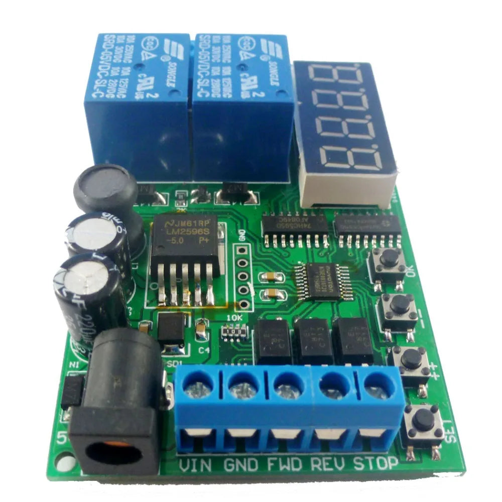 IO53A02 DC 5-24V Multifunction AC DC Motor Reversible controller Driver board for Toy PLC Car Garage Door