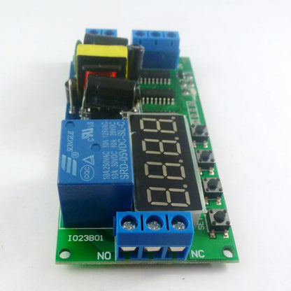 IO23B01 AC 110V 220V Multifunction Self-lock Relay PLC Cycle Timer Module Delay Time Switch