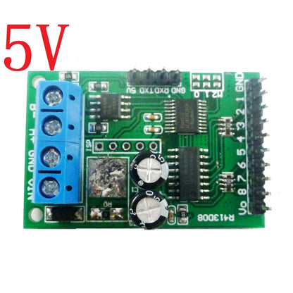 R413D08 8CH DC 5V 12V 24V RS485 RS232 (TTL) Modbus RTU Control Module UART for Relay Switch Board PLC
