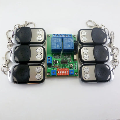 CE029A 6x Transmitter + 1x Receiver kit RF 12v time delay relay 433m Wireless control