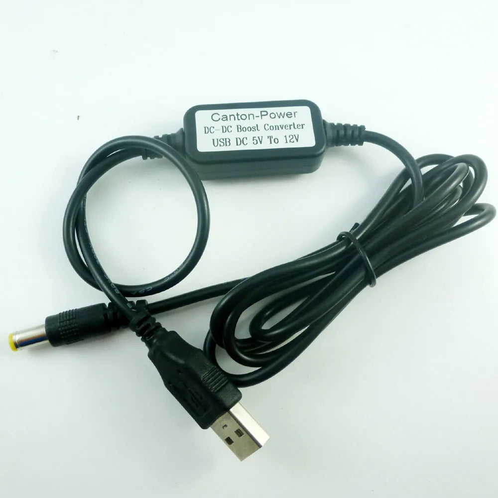 CE036 DC 5V TO 12V USB to DC 5.5*2.1mm Cable DC-DC Boost Conerter Step-up Voltage Power Supply Module for Wifi Router mobile power