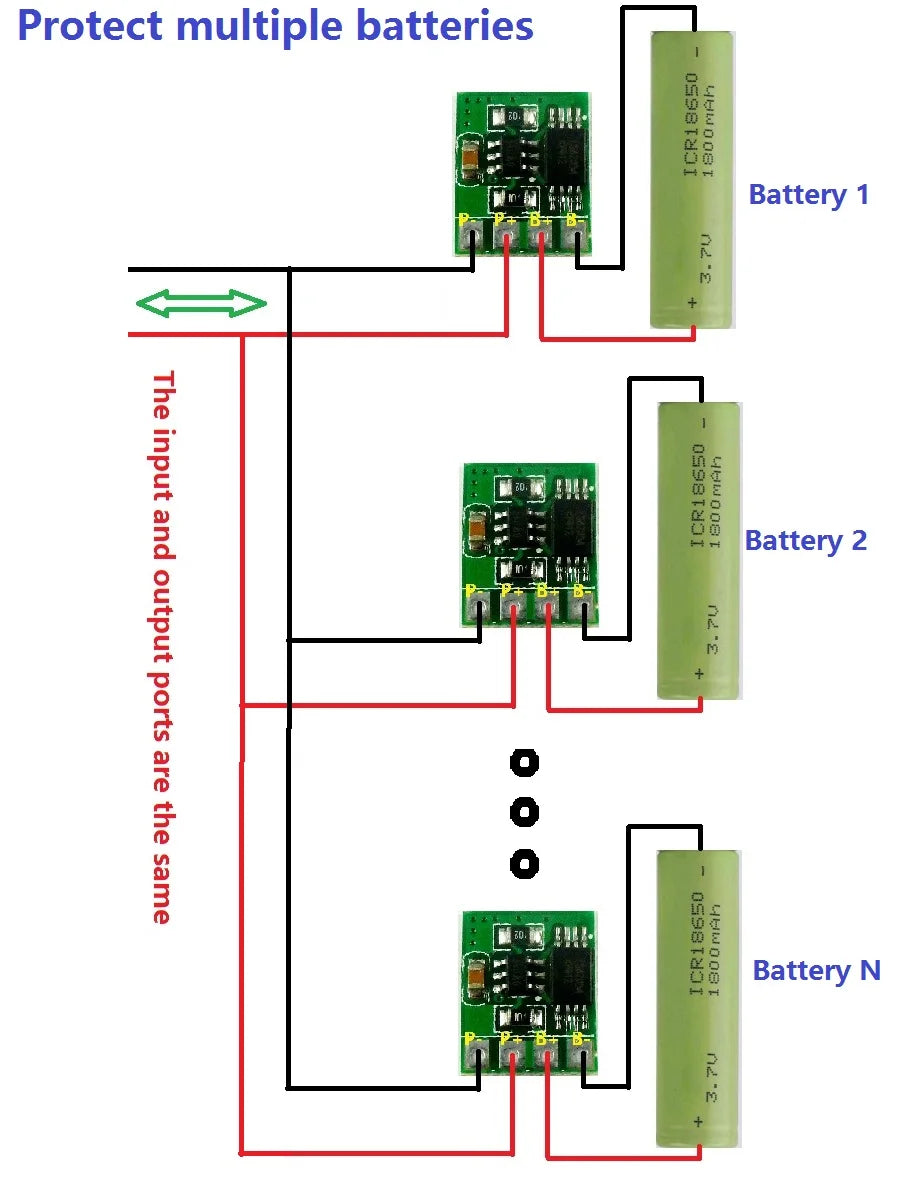 DD04CPMA  3.7V 4.2V 3A Li-ion Lithium Battery Charger Over Charge Discharge Overcurrent Protection Board for 18650 TP4056 DD05CVSA