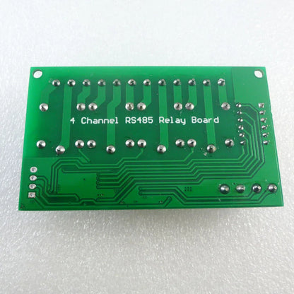 CE040 4 Channel DC 12V RS485 Relay Module Modbus RTU & AT Command Remote Control Switch for PLC PTZ Camera Security Monitoring