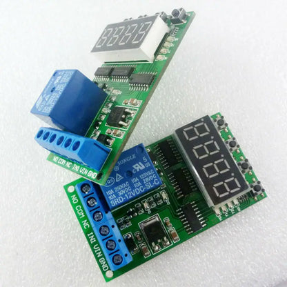 IO22C01 DC 12V High-Trigger Multifunction Self-lock Relay PLC Cycle Timer Module Delay Time Switch