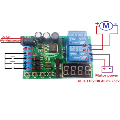 IO53A02 DC 5-24V Multifunction AC DC Motor Reversible controller Driver board for Toy PLC Car Garage Door