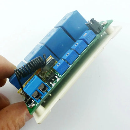 RF22A04 433M DC 12V 4Ch Timer RF Wireless Controller Delay Relay Learning code Switch for EV1527 PT2262 ASK OOK Remote control