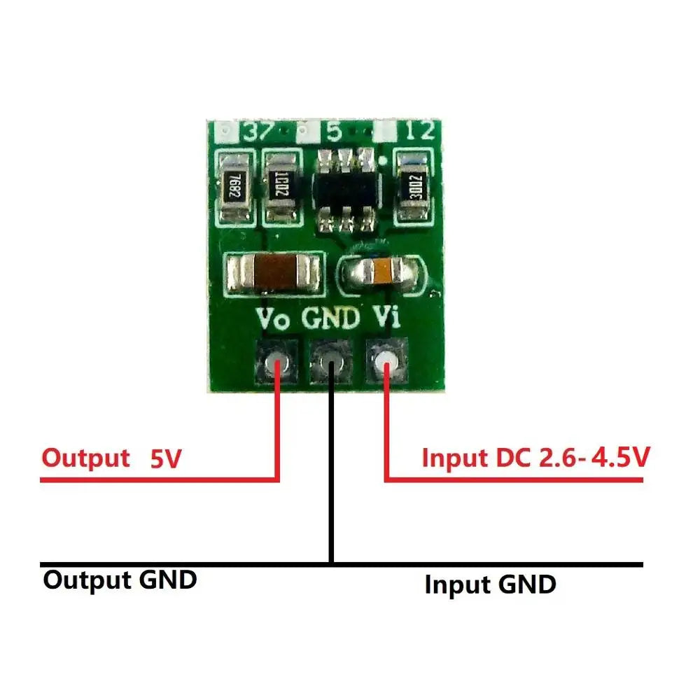 DD0512MA mini 6W 3V 3.3V 4.2V 4.5V to 3.7V 5V 12V DC DC Step-up Boost Converter for 18650 403040 Li-Po li ion lithium battery