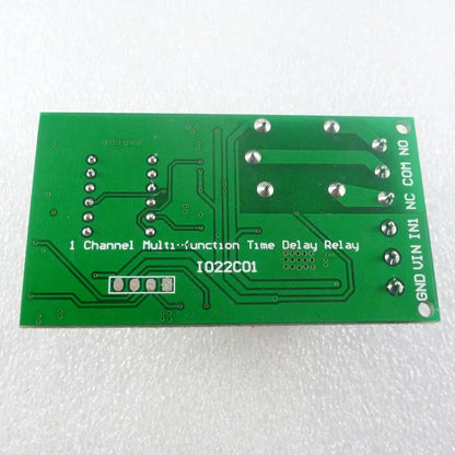 IO22C01 DC 12V High-Trigger Multifunction Self-lock Relay PLC Cycle Timer Module Delay Time Switch