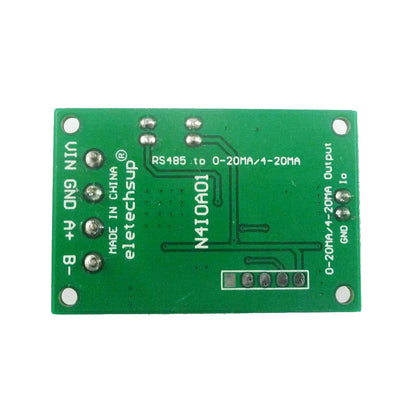 N4IOA01 DC 12V RS485 to 4-20MA 0-20MA Current Signal Generator DAC Converter Module Modbus RTU for PLC Measuring Instruments
