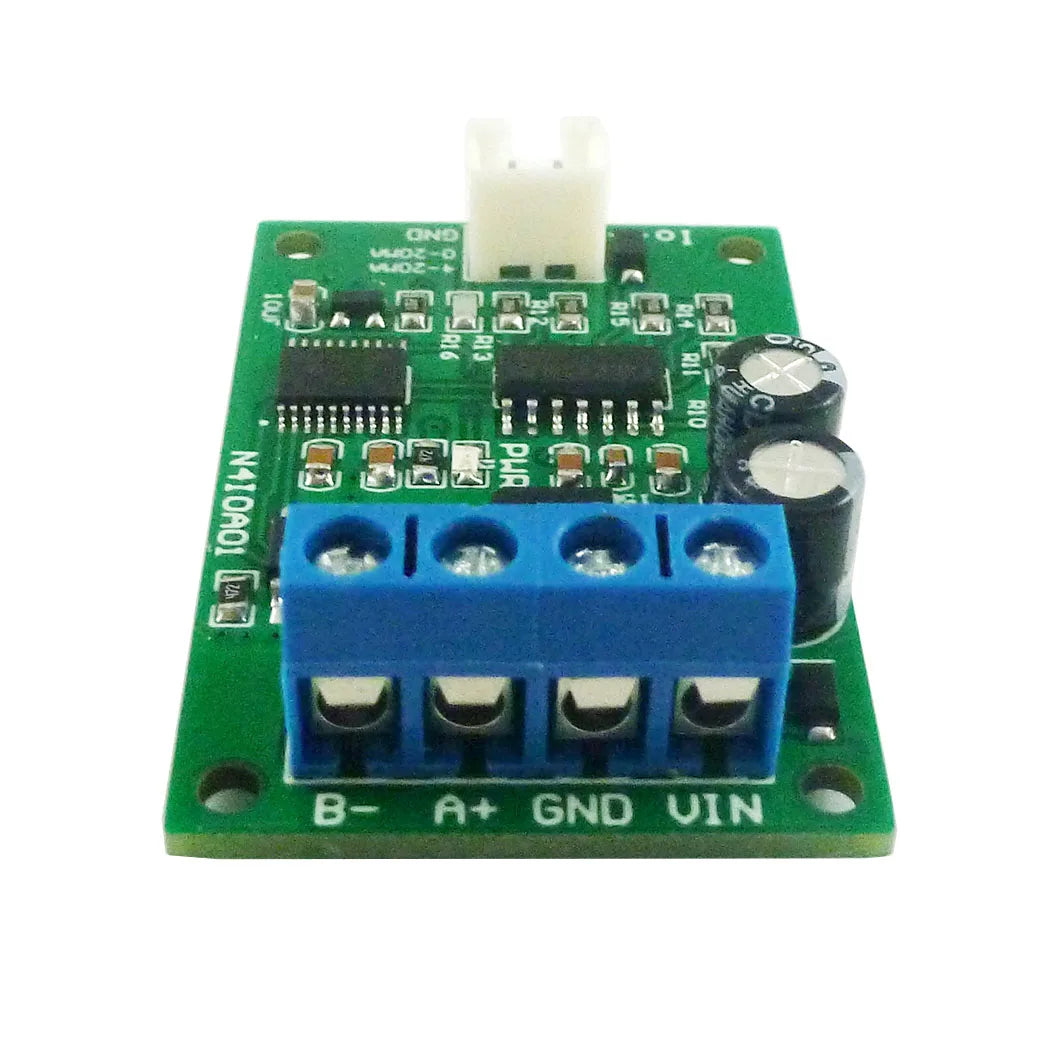 N4IOA01 DC 12V RS485 to 4-20MA 0-20MA Current Signal Generator DAC Converter Module Modbus RTU for PLC Measuring Instruments