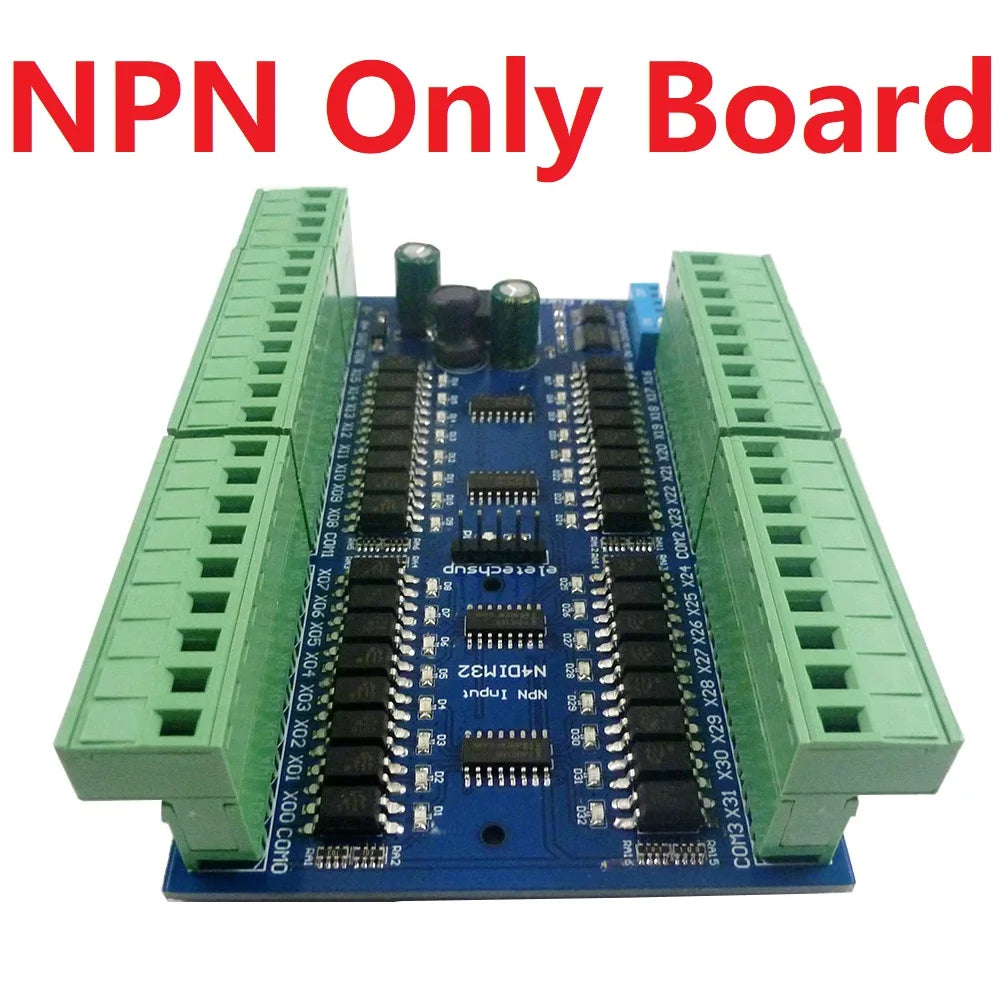 N4DIH32 N4DIM32 DC 12V 24V 32CH Optically Isolated Input PNP NPN Switch Digital Collector RS485 Modbus RTU Module