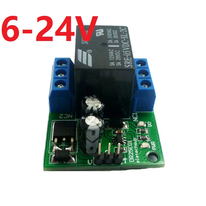 DR25E01 DC 5-24V 3-5A Flip-Flop Latch DPDT Relay Module Bistable Self-locking Double Switch Board for Arduiuo  MEGA AVR LED