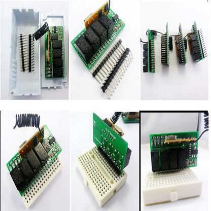 CE031 CJ003 Ultra-mini DC 5V 9V 12V 4CH RF Wireless Controller Relay Switch Kit for Arduiuo  MEGA2560  breadboard