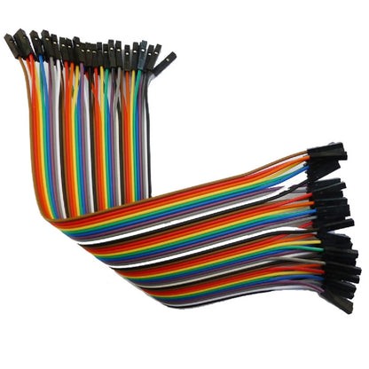 TB028 40 Roots 1 Row Colourful Wire Jumper Wire 2.54mm 1P-1P Compatible-Dupont Cable for Arduiuo  MEGA PRO MINI FPGA CPLD