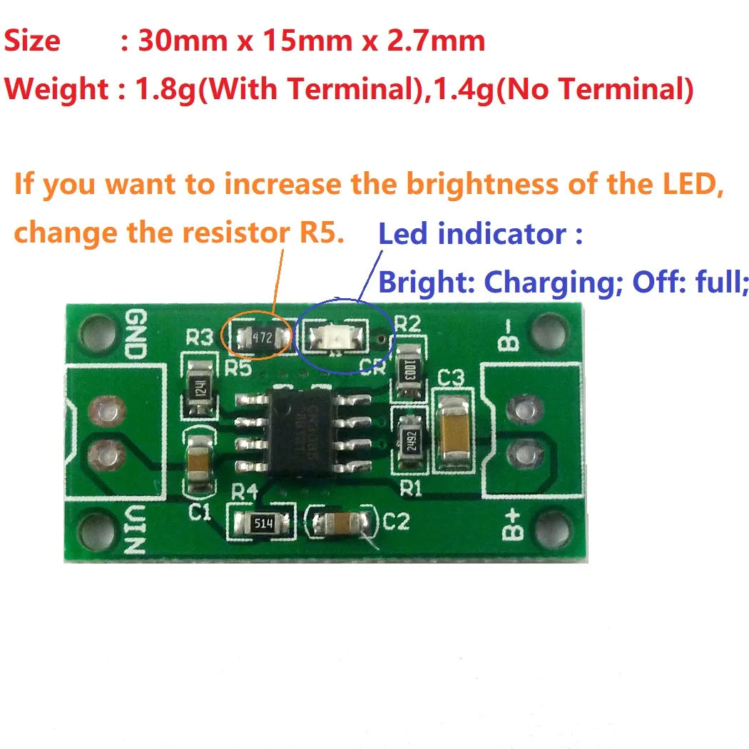 NIMHCRTA 1A NiMH Rechargeable Battery Multipurpose Charger 1.5V 3V 4.5V CC/CV Charging Module  1.2V 2.4V 3.6V batteries